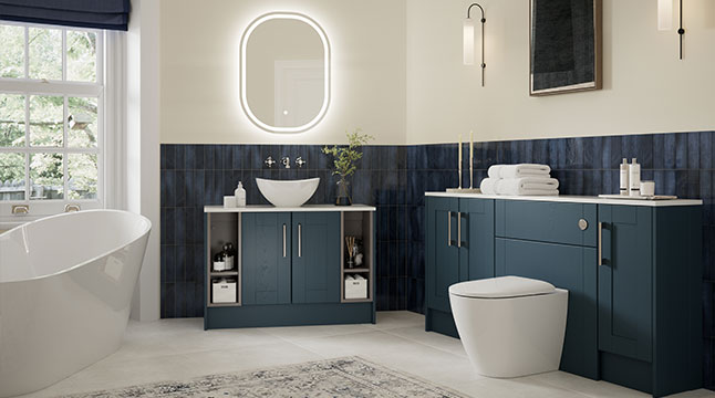 chiltern fitted furniture in contour blue ash