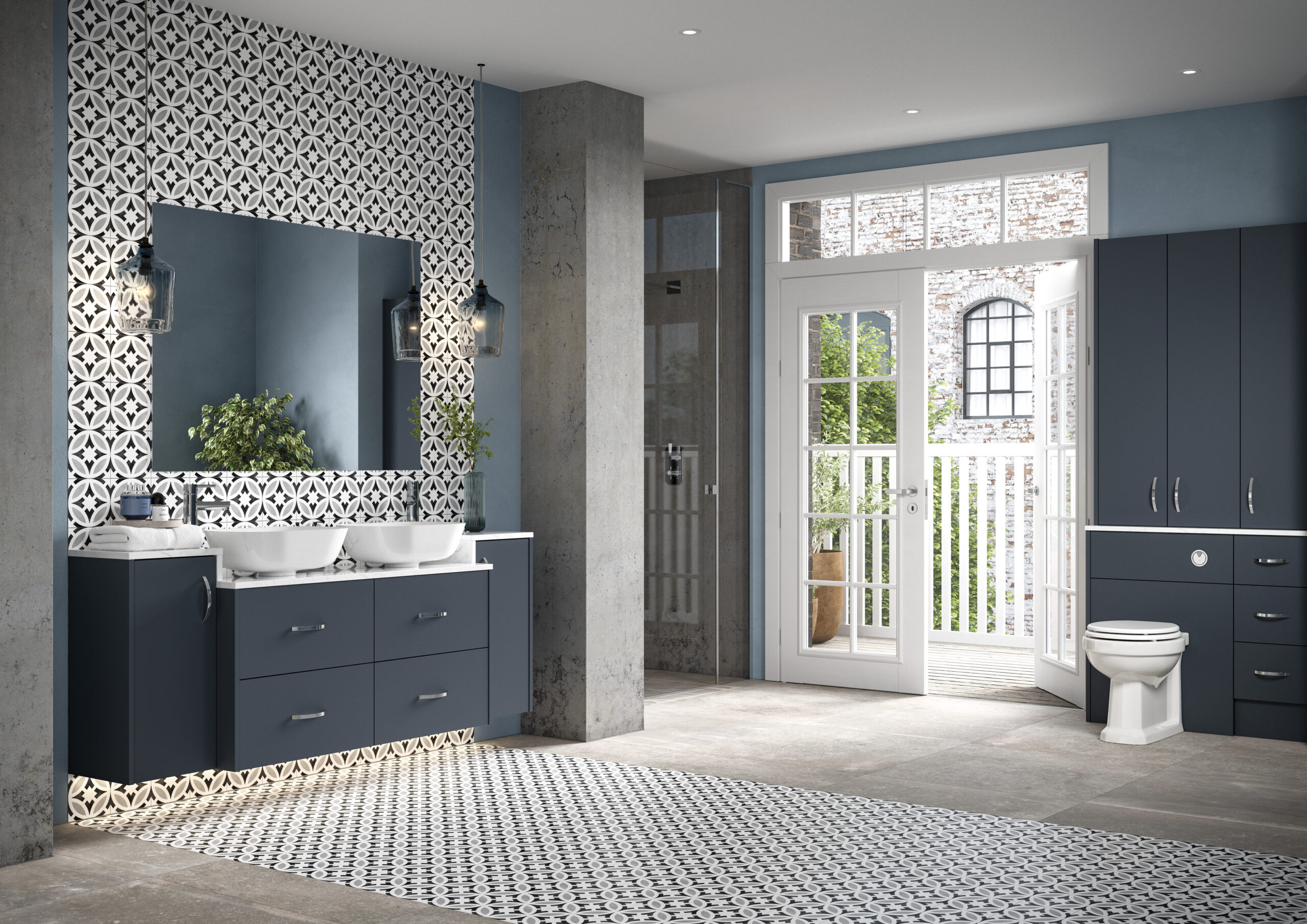 Cheviot Fitted Furniture Calypso blueberry