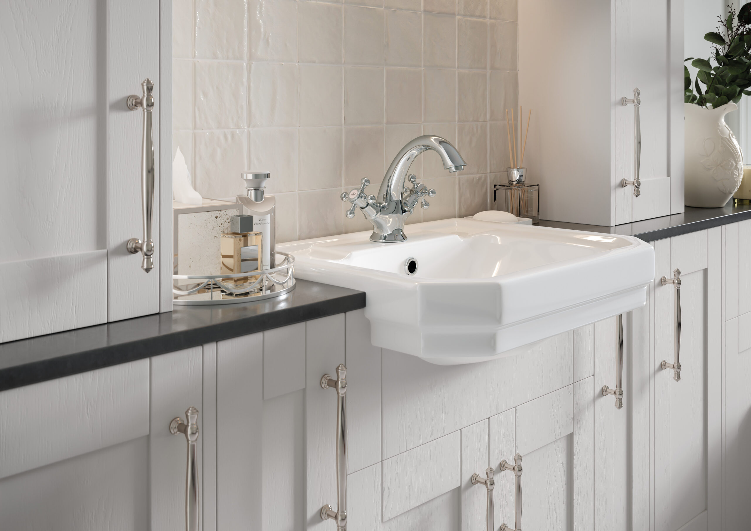 Chiltern Bathroom Furniture Calypso Contour Cashmere