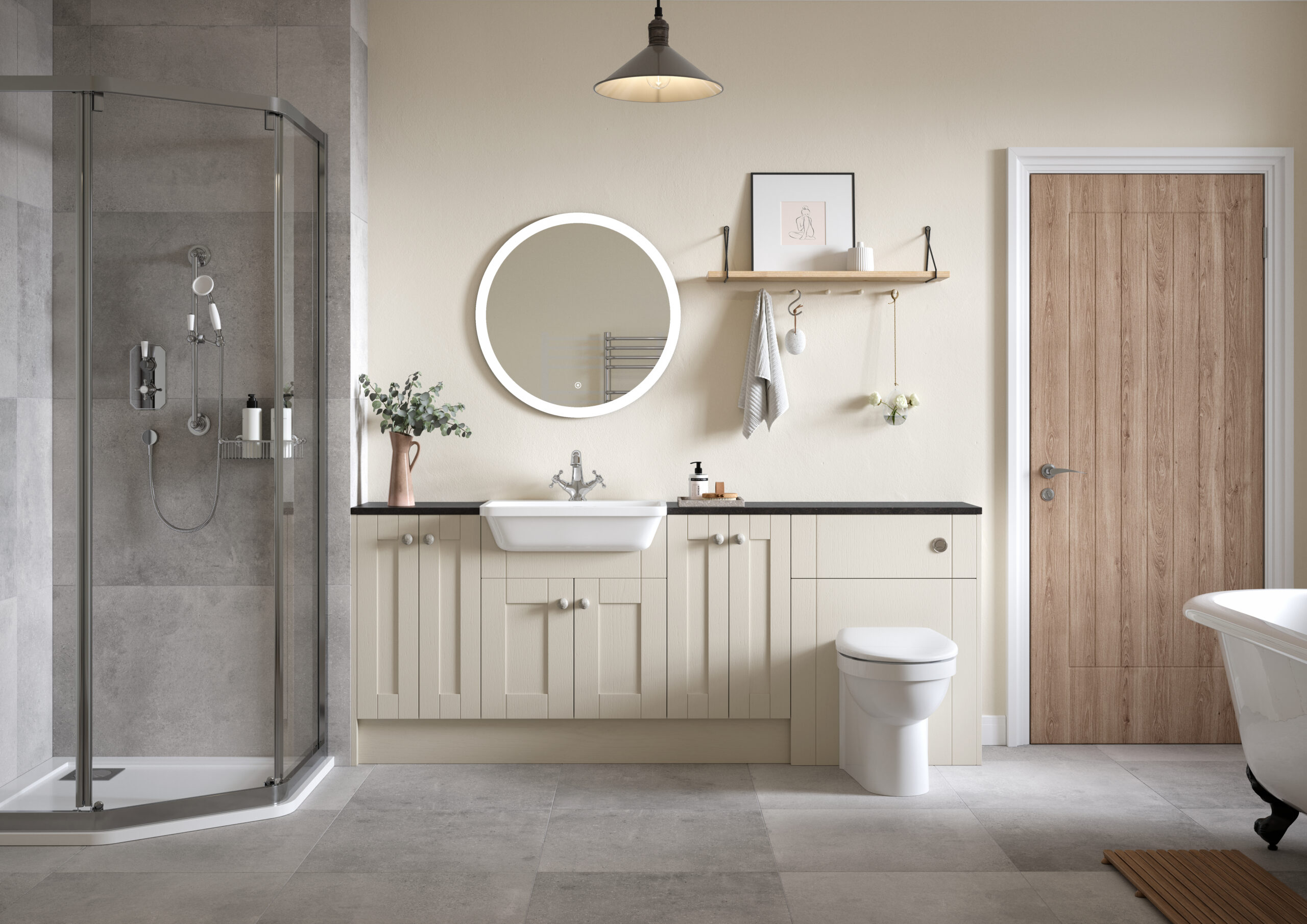 Chiltern Bathroom Furniture Calypso Contour Mussel