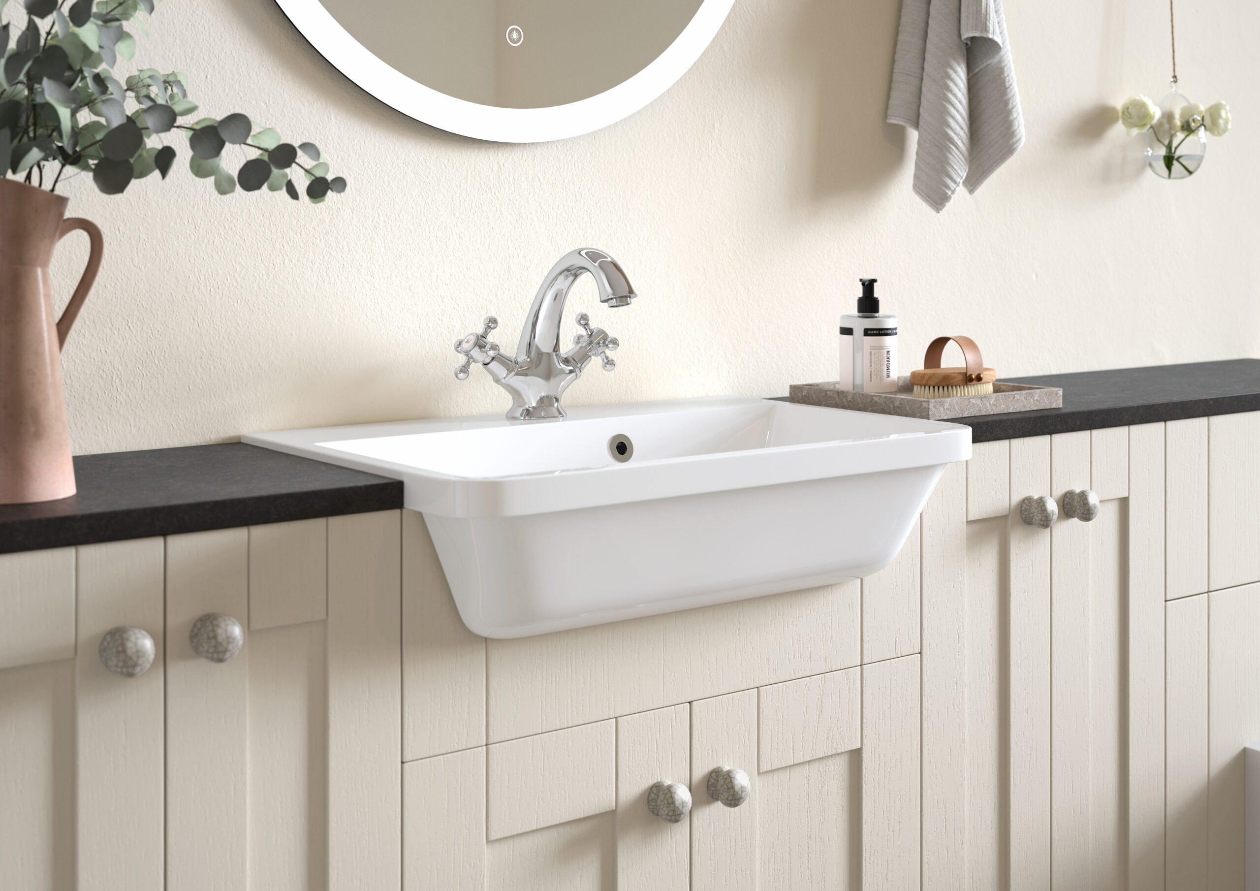 Chiltern Bathroom Furniture Calypso Contour Mussel