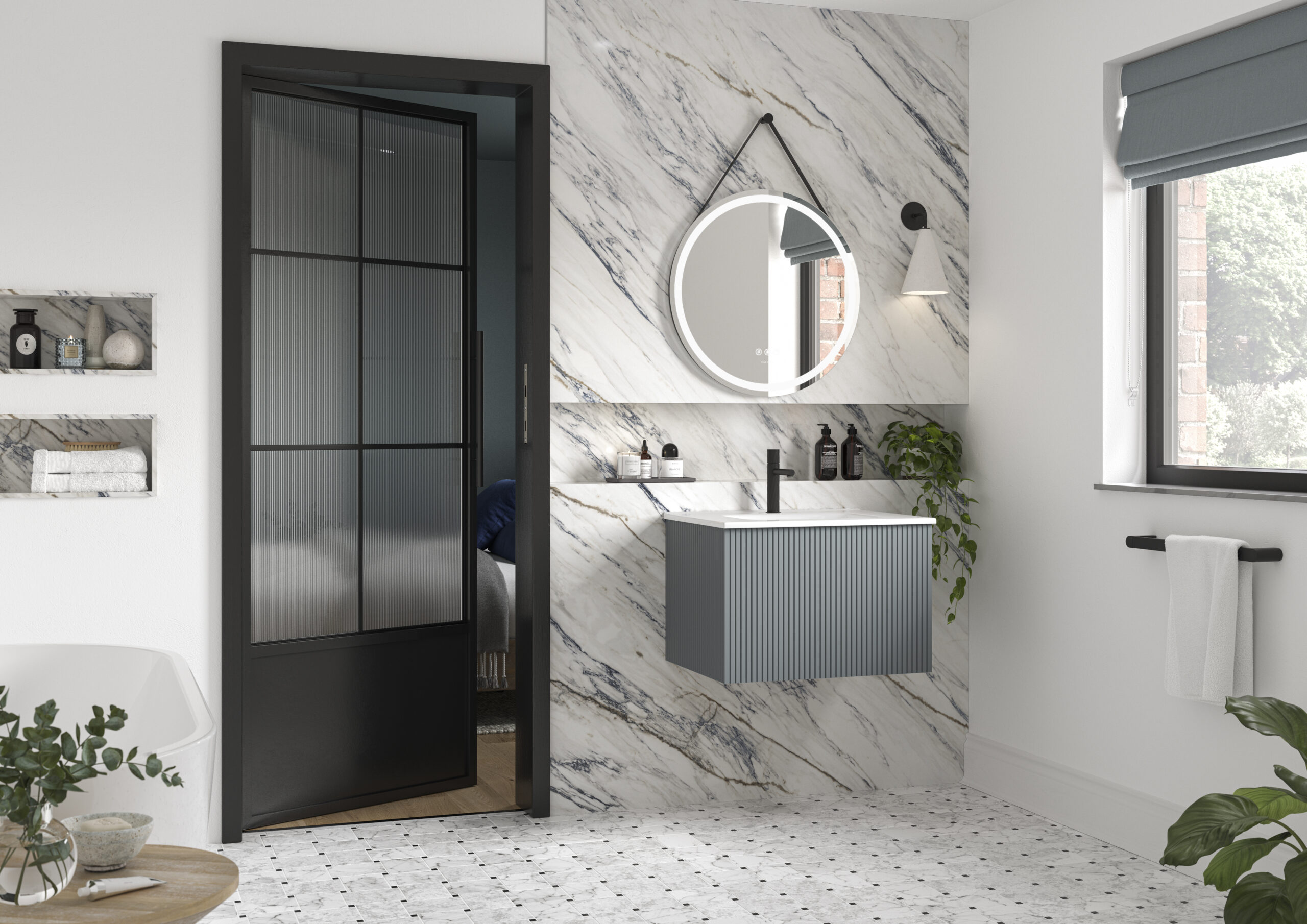 Calypso Bathrooms Minori aegean blue