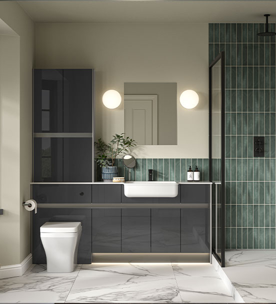 Bowland calypso Bathroom Furniture Dark grey
