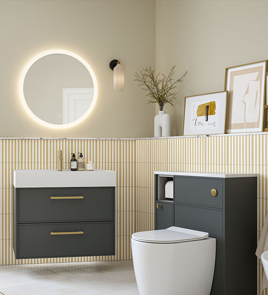 Dartmoor calypso Bathroom Furniture Dark grey