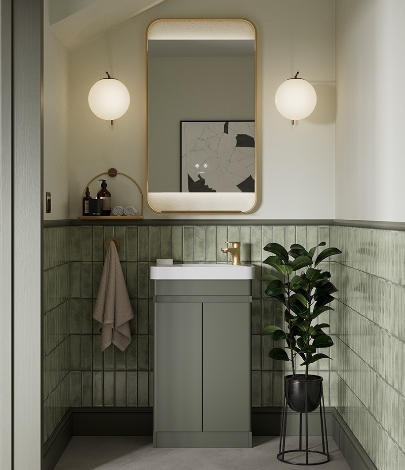 Calypso Bathrooms sora warm sage