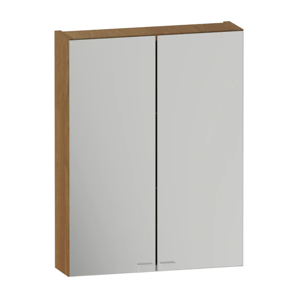 Pentland Wall Unit 500 Two Door Slim Mirrored