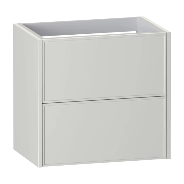 Dartmoor Wall Hung Vanity Unit 600 Two Drawer Slim