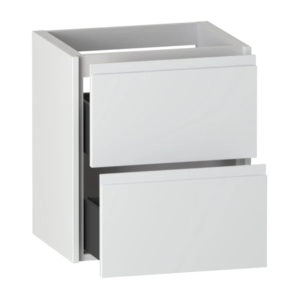 Selter Wall Hung Vanity Unit 600 Two Drawer Slim
