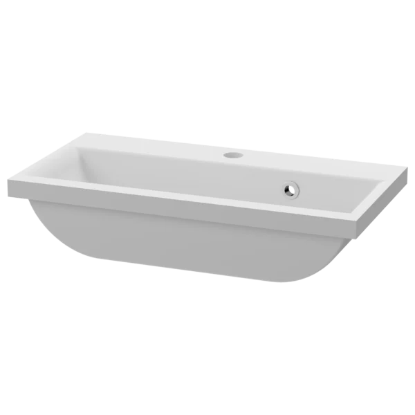 Finesse Cast Inline Basin 600 White