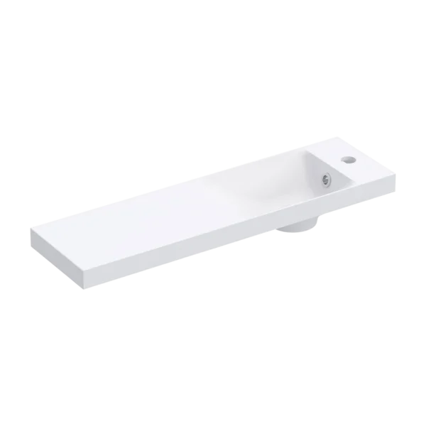 Modena Cast Vanity Basin 800 Compact White