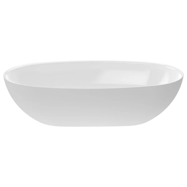 Bouro Cast Sit-On Basin 600 Gloss White