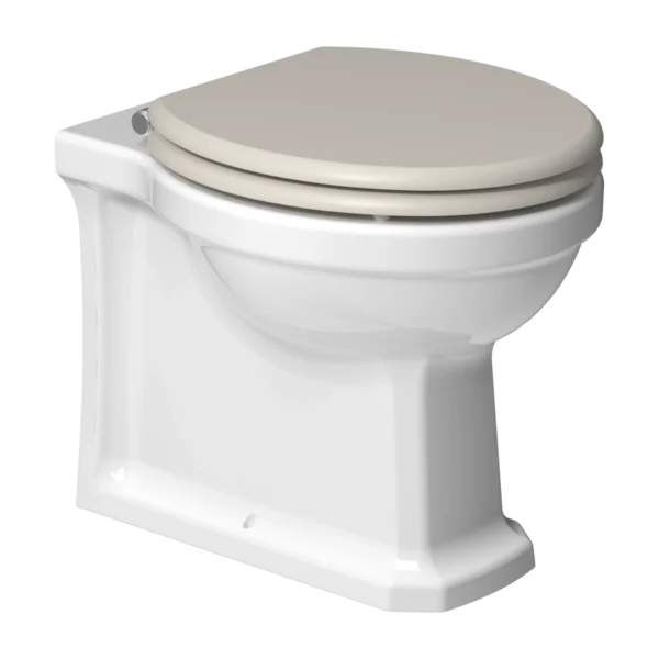 Georgia Back to Wall Pan with Wentworth Seat Portland Stone