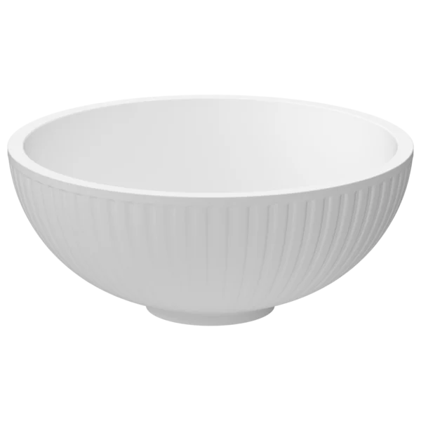 Vinci Cast Sit-On Basin 400 Matt White