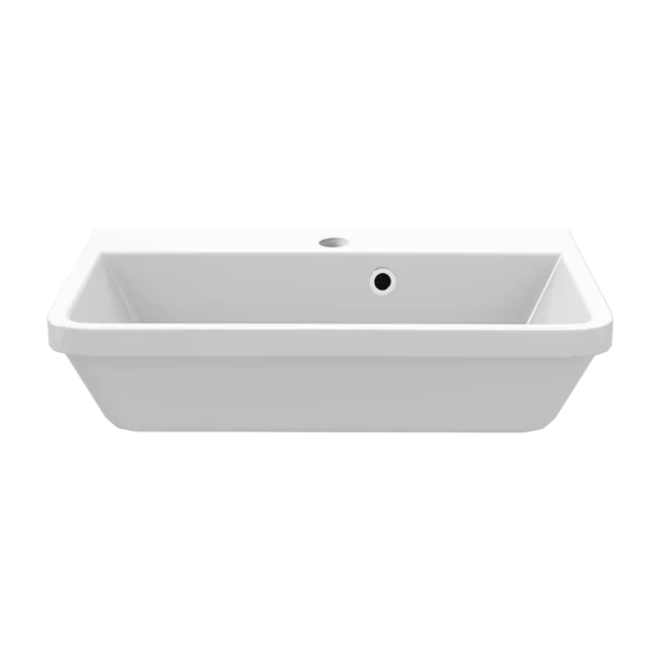 Elan Cast Semi-Recessed Basin 500 White