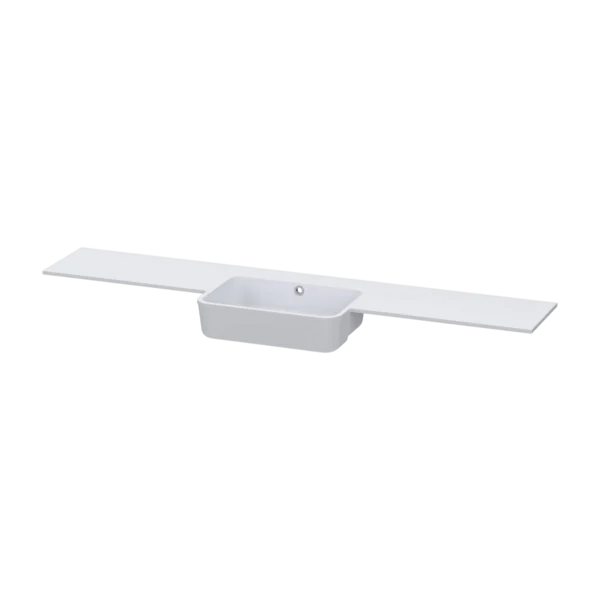 Fontana Cast Semi-Recessed Wing Basin 1844 Centre Bowl NTH White