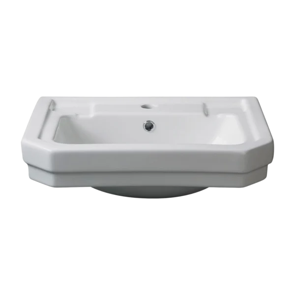 Georgia Ceramic Semi-Recessed Basin 550 White