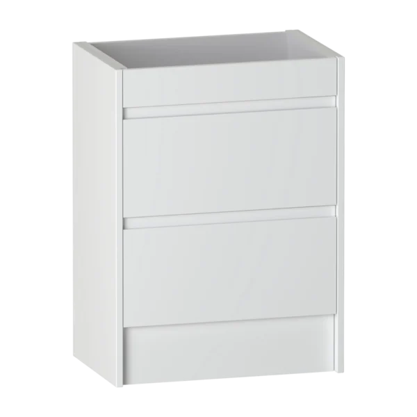 Selter Floor Standing Vanity Unit 600 Two Drawer Slim