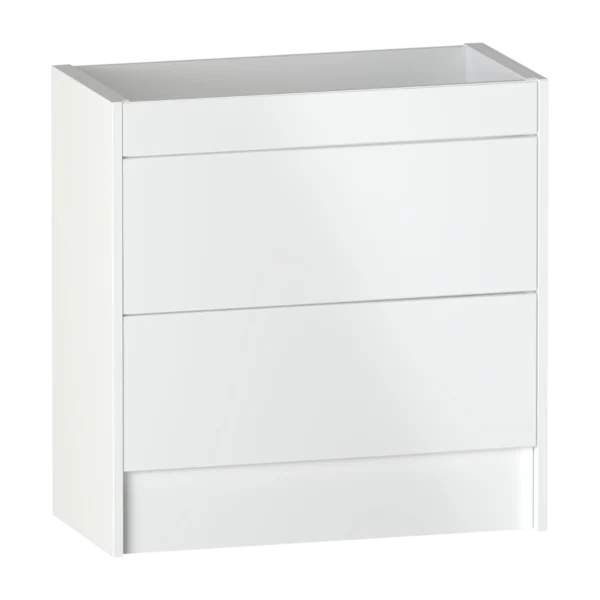 Brecon Floor Standing Vanity Unit 800 Two Drawer Slim