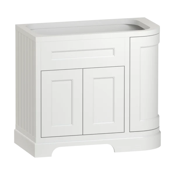 Charlbury Floor Standing Vanity Unit 962 Three Door Right Hand Curve