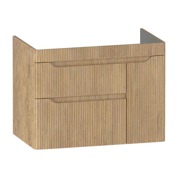 Firova Wall hung Vanity Unit 765 Three Drawer Fluted