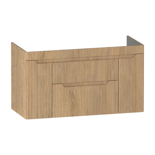 Firova Wall hung Vanity Unit 1025 Four Drawer Fluted
