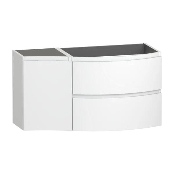 Levanto Wall Hung Vanity Unit 1040 Two Drawer One Door Right Hand Basin