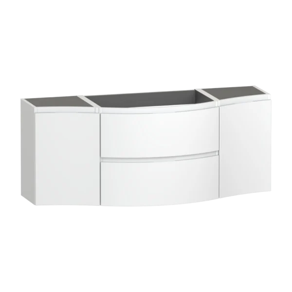 Levanto Wall Hung Vanity Unit 1380 Two Drawer Two Door Centre Basin