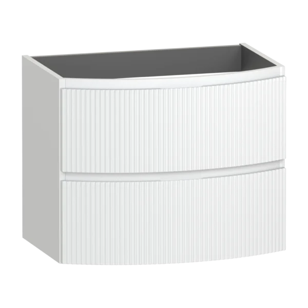 Levanto Fluted Wall Hung Vanity Unit 690 Two Drawer