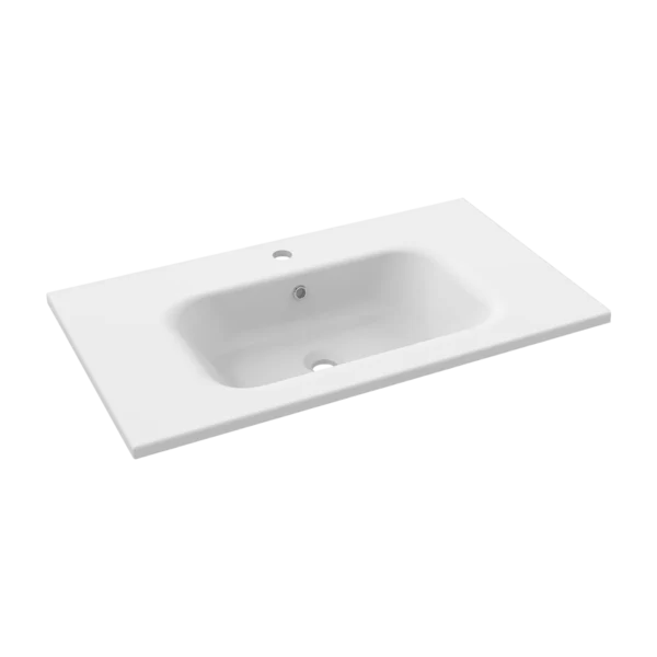 Orani Cast Vanity Basin 810 1TH Gloss White