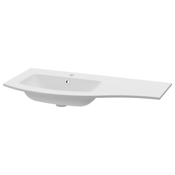 Farra Cast Vanity Wing Basin 1035 Left Bowl White
