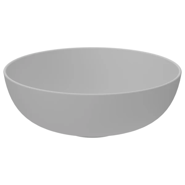Toledo Ceramic Sit-On Basin 380 Matt White